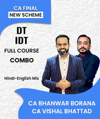 CA Final DT and IDT Combo by Bhanwar Borana and CA Vishal Bhattad ...
