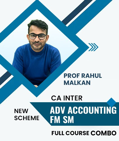 CA Inter New Scheme Advanced Accounting and FM SM Full Course Combo By Prof Rahul Malkan