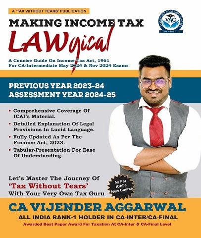 CA Inter Income Tax Lawgical (Provisions Book) By CA Vijender Aggarwal - Zeroinfy