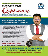 CA Inter Income Tax Question Bank By CA Vijender Aggarwal - Zeroinfy