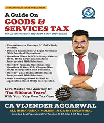 CA Inter Goods and Services Tax (GST) Book By CA Vijender Aggarwal - Zeroinfy