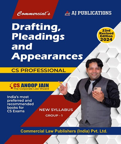 CS Professional Drafting, Pleadings and Appearances Book By CS Anoop Jain
