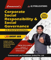 CS Professional Corporate Social Responsibility and Social Governance Book By CS Anoop Jain