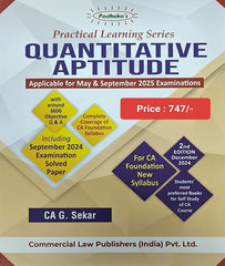 CA Foundation Quantitative Aptitude Padhuka By CA G Sekar and CA B Saravana Prasath