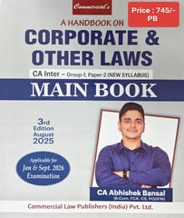 CA Inter Law Main Book By CA Abhishek Bansal