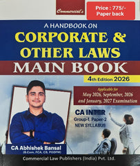 CA Inter Law Main Book By CA Abhishek Bansal