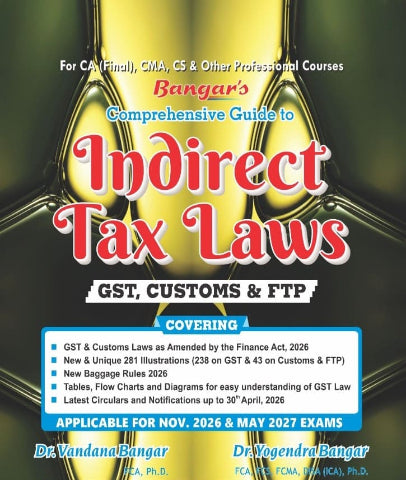 CA Final Indirect Tax (IDT) Guide By CA Yogendra Bangar and CA Vandana Bangar