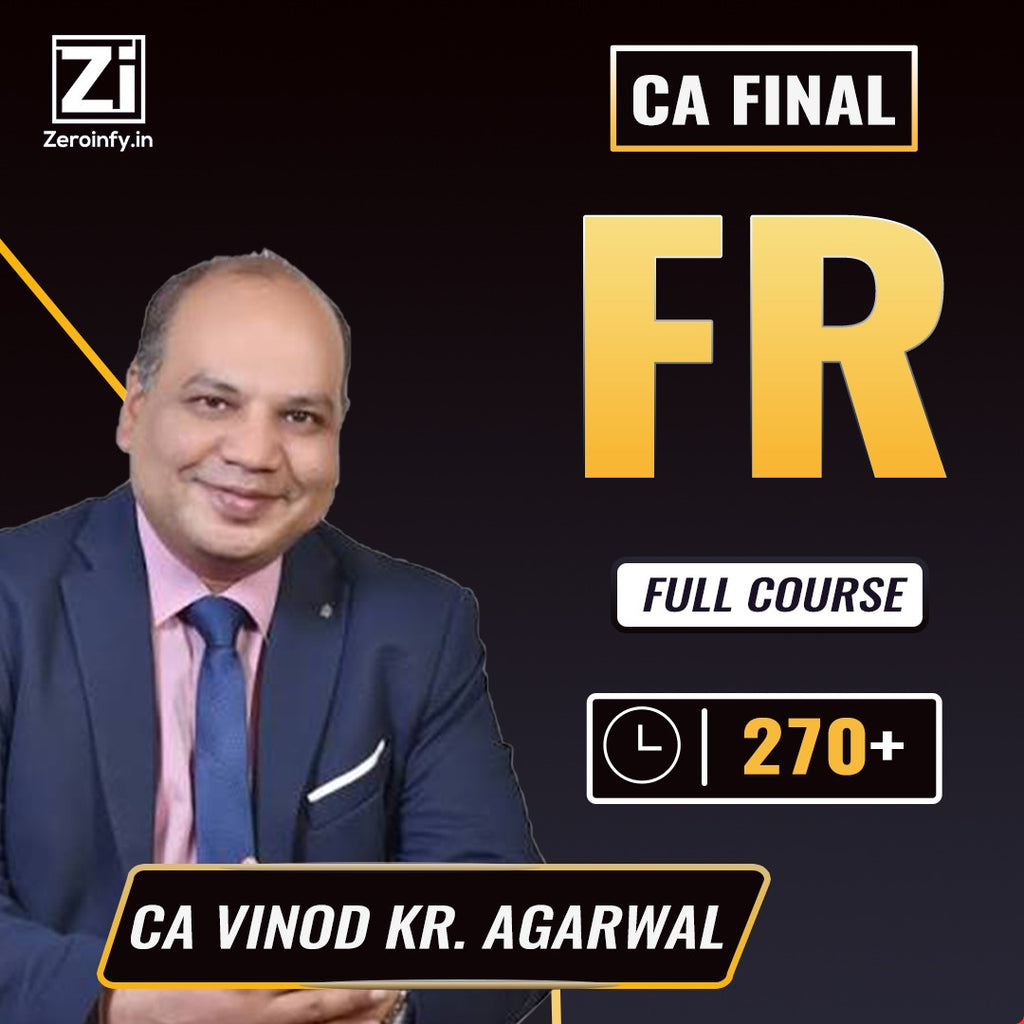 CA Final  Financial Reporting (FR) 1.0 Full Course Buy Book Get English Video Lectures Free In English By CA Vinod Kr. Agarwal