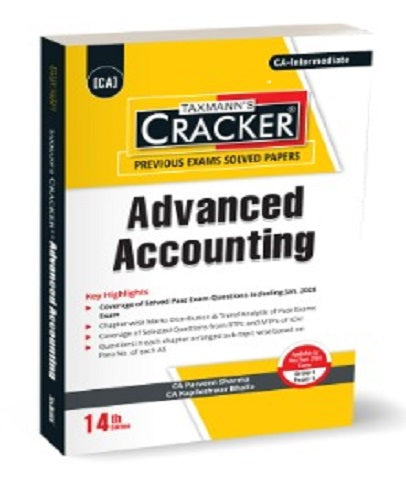 CA Inter Advanced Accounting Cracker By CA Parveen Sharma and CA Kapileshwar Bhalla