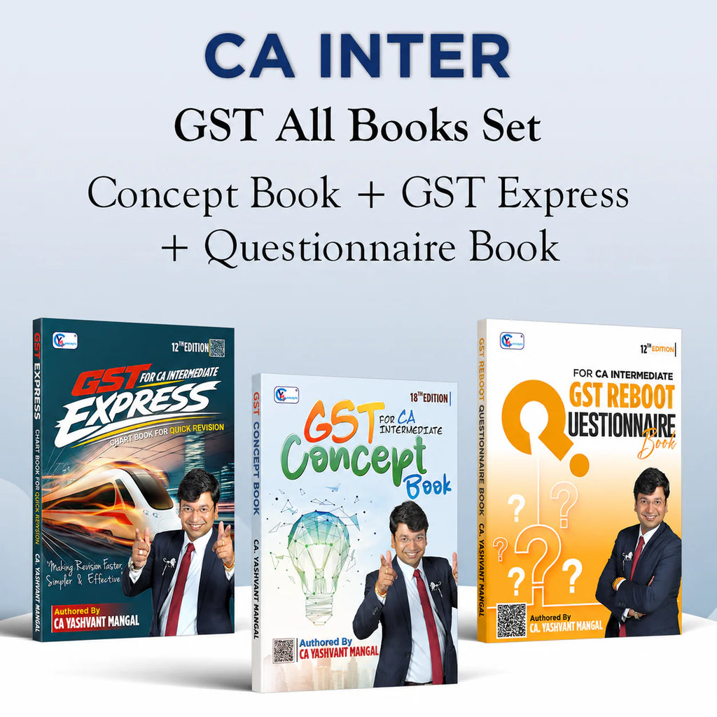 CA Inter GST Complete Book Set Combo By CA Yashvant Mangal