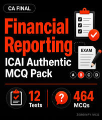 CA Final FR MCQ - ICAI Authentic Pack - Zeroinfy