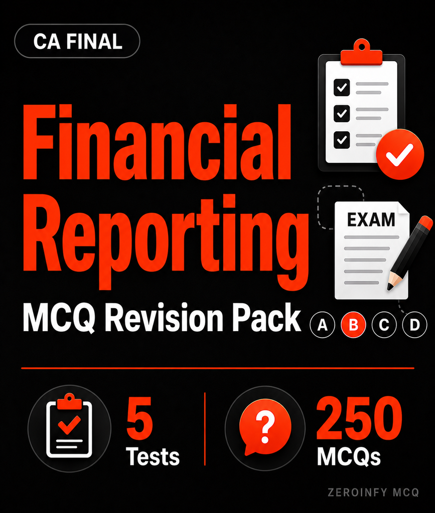 CA Final FR MCQ Revision Pack - Zeroinfy