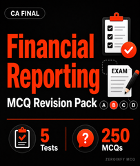 CA Final FR MCQ Revision Pack - Zeroinfy