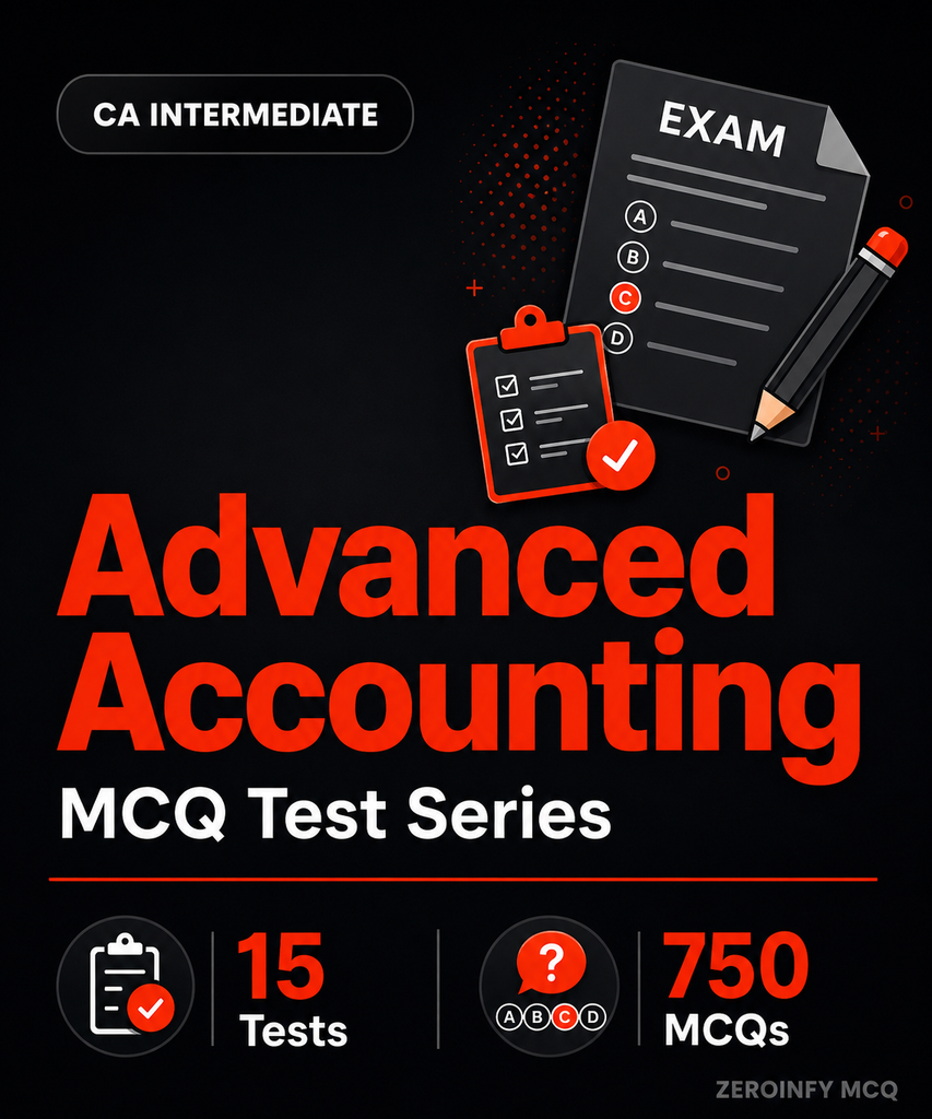 CA Inter Advanced Accounting MCQ Test Series - Zeroinfy