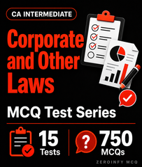 CA Inter Corporate and Other Laws MCQ Test Series - Zeroinfy
