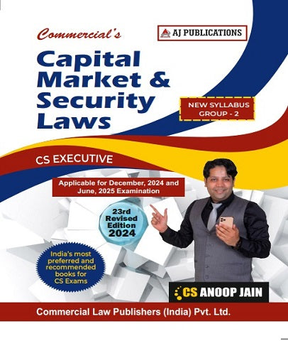 CS Executive Capital Markets and Securities Laws Book By CS Anoop Jain - Zeroinfy