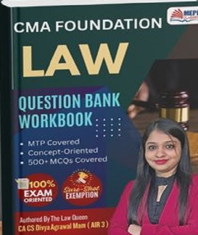 CMA Foundation Business Law Workbook By MEPL Classes - CA Divya Agarwal