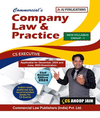 CS Executive Company Law Book By CS Anoop Jain - Zeroinfy