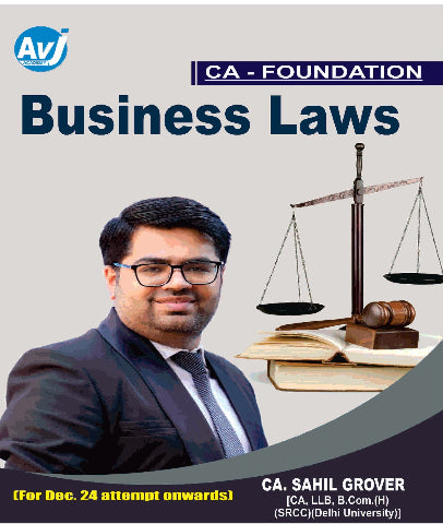 CA Foundation Business Laws Main Book By CA Sahil Grover