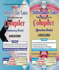 CA Final Indirect Tax (IDT) Compiler Summary and Question Bank Combo By Yogendra Bangar and Vandana Bangar