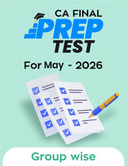 CA Final Group Wise Prep Test For May 26 By BB Virtuals