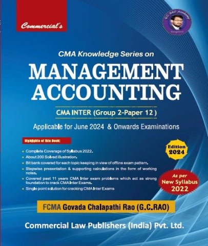 CMA Inter Management Accounting Knowledge Series By G C Rao - Zeroinfy