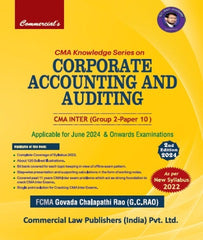 CMA Inter Corporate Accounting And Auditing Knowledge Series G C Rao - Zeroinfy