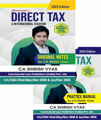 CA Final Direct Tax (DT) Practice Manual And Original Notes Combo By CA Shirish Vyas - Zeroinfy