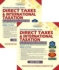 CA Final Direct Tax (DT) Padhuka May 24 By CA G Sekar - Zeroinfy