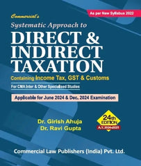 CMA Inter Systematic Approach to Direct and Indirect Tax By Girish Ahuja and Ravi Gupta - Zeroinfy