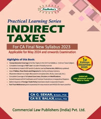 CA Final Padhuka Indirect Taxes (IDT) By CA G.Sekar and R S Balaji - Zeroinfy