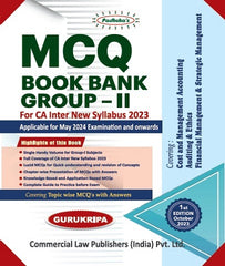 CA Inter New Scheme Group 2 MCQ Book Bank For 2024 By Gurukripa - Zeroinfy
