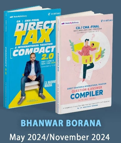 CA Final Direct Tax Compact and Q/A Compiler Combo By CA Bhanwar Borana ...