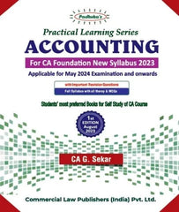 CA Foundation New Scheme Accounting Practical Learning Series May 24 By CA G Sekar - Zeroinfy