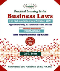 CA Foundation New Scheme Law Practical Learning Series May 24 By CA G Sekar - Zeroinfy