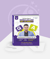 CA Final IDT Clarity Q/A (Question Bank) Book By CA Siddhesh Valimbe