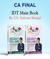 CA Final IDT (GST and Custom) 29th Edition Conceptual Learning Book By CA Yashvant Mangal - Zeroinfy