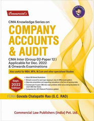 CMA Inter Knowledge Series On Company Accounts And Audit for December 2022 By G.C. Rao - Zeroinfy