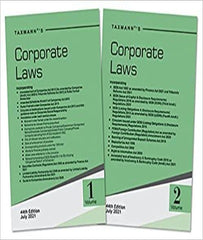 Corporate Laws Set of 2 Volumes Professional Book By Taxmann- Zeroinfy