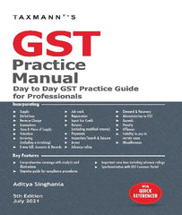 GST Practice Manual Professional Book By Aditya Singhania- Zeroinfy