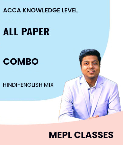 ACCA Knowledge Level All Paper Combo By MEPL Classes - Zeroinfy