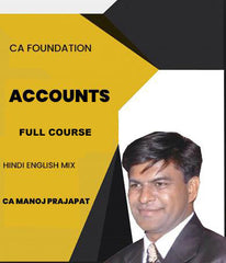CA Foundation Accounts Full Course By CA Manoj Prajapat - Zeroinfy