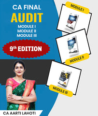 CA Final Audit Module I, Module II and Module III Book (9th Edition) By CA Aarti Lahoti - Zeroinfy
