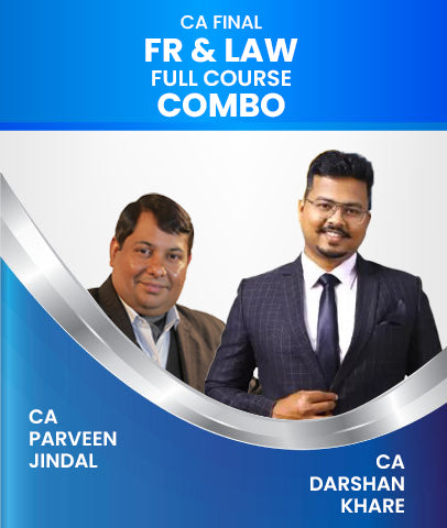 CA Final Financial Reporting (FR) and Corporate and Economic Law Full Course Combo Lectures By CA Parveen Jindal and CA Darshan Khare - Zeroinfy