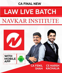 CA Final New Law Live Batch By Navkar Institute - Zeroinfy