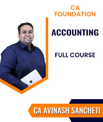 CA Foundation Accounting Full Course By CA Avinash Sancheti - Zeroinfy
