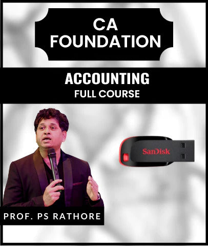 CA Foundation Accounting Full Course Video Lecture by Dr. PS Rathore - Zeroinfy