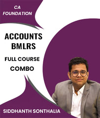 CA Foundation Accounts and BMLRS Full Course Combo By Siddhanth Sonthalia - Zeroinfy