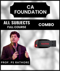 CA Foundation All Subjects Full Course Combo by Any Time Classes - Zeroinfy