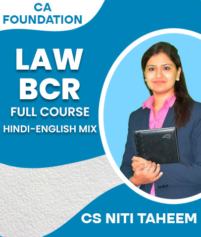 CA Foundation Business Laws and Business Correspondence and Reporting By CS Niti Taheem - Zeroinfy